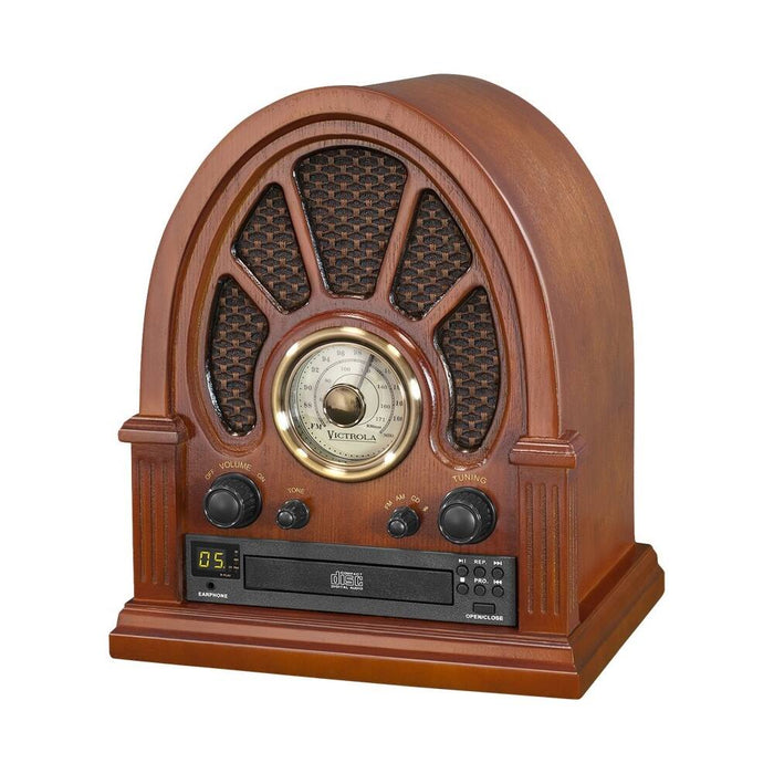 Victrola Vintage Wooden AM/FM Radio with wireless and CD Player