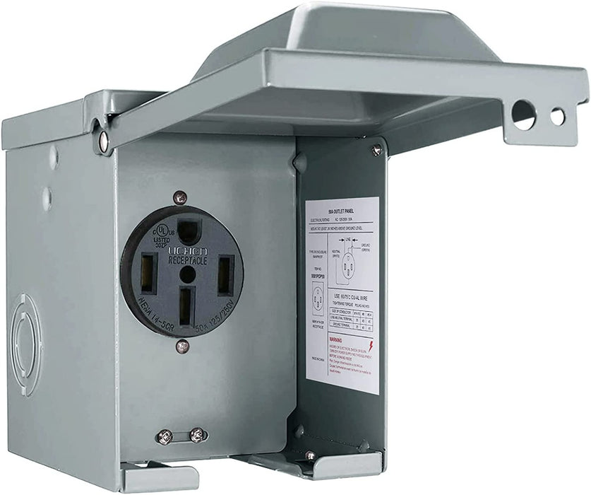 EXCELFU ?RPO-597465- 50 Amp 125/250 Volt RV Power Outlet Box