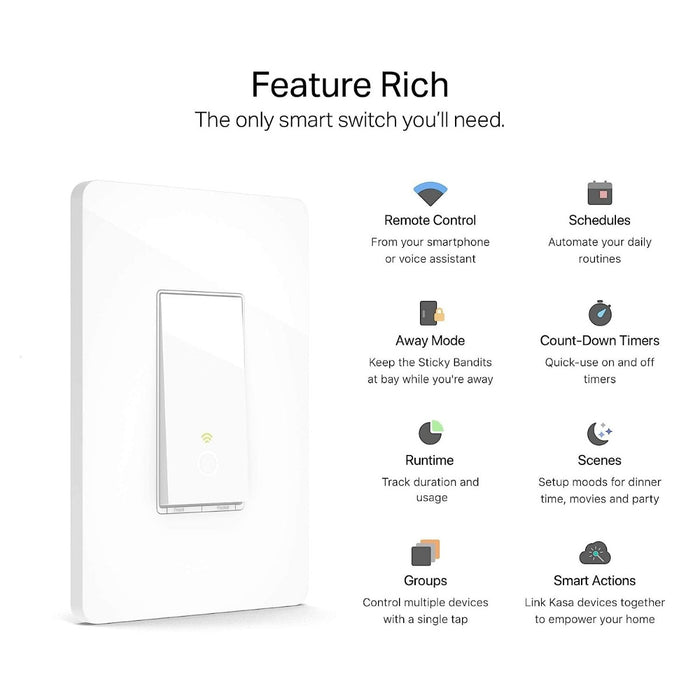 Tp Link-Kasa Smart Light Switch HS200 Single Pole