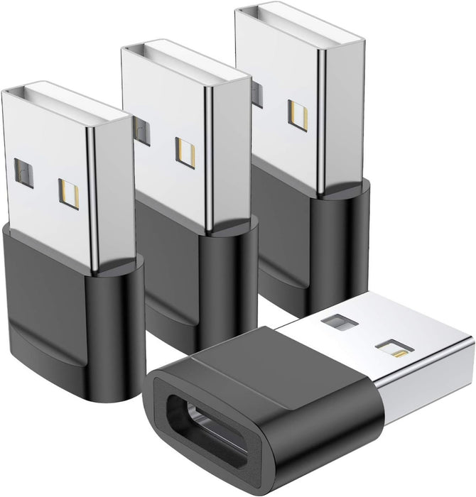 Yootech 	AC01 USB-C Female to USB Male Adapter 4 Pack