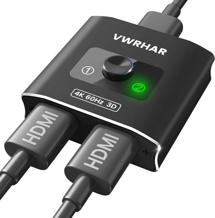 VWRHAR HDMI Switch Splitter 4K@60hz-Black