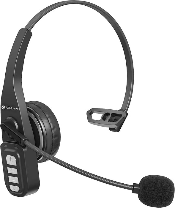 Sarevile Bluetooth Trucker Headset with Upgraded Microphone Noise Canceling