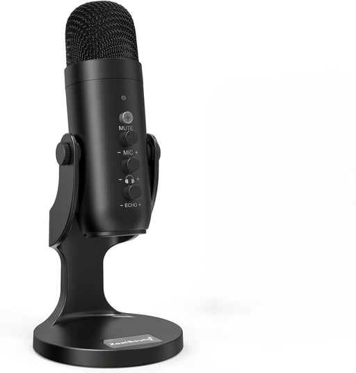 ZealSound USB Microphone Condenser Computer PC Mic Plug&Play Gaming Microphones