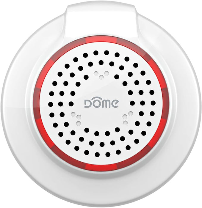 Dome Home Automation Wireless Z-Wave Battery-Powered Home Security Siren and Chime