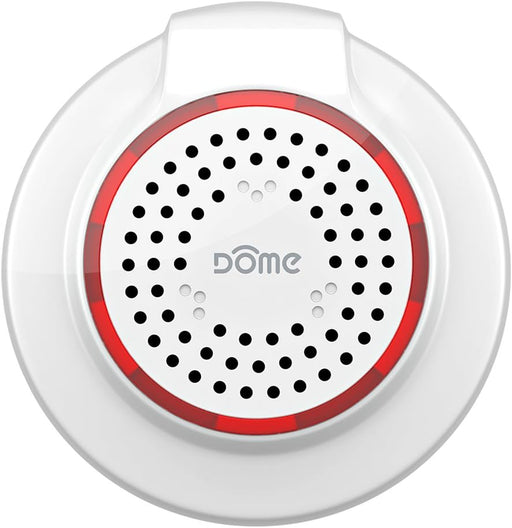 Dome Home Automation Wireless Z-Wave Battery-Powered Home Security Siren and Chime