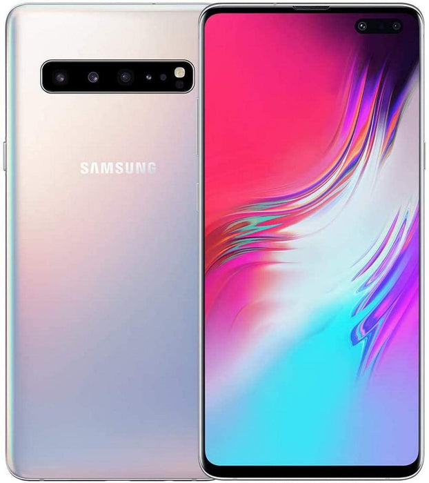 Samsung Galaxy S10 5G SM-G977U 256GB GSM Unlocked Phone - Crown Silver