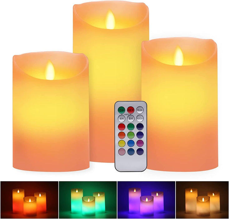 Flameless LED Candles Light - 3 Pack