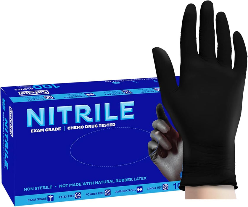 Safeko Black Nitrile - Chemo Drug Tested - Exam Glove - 1000PC