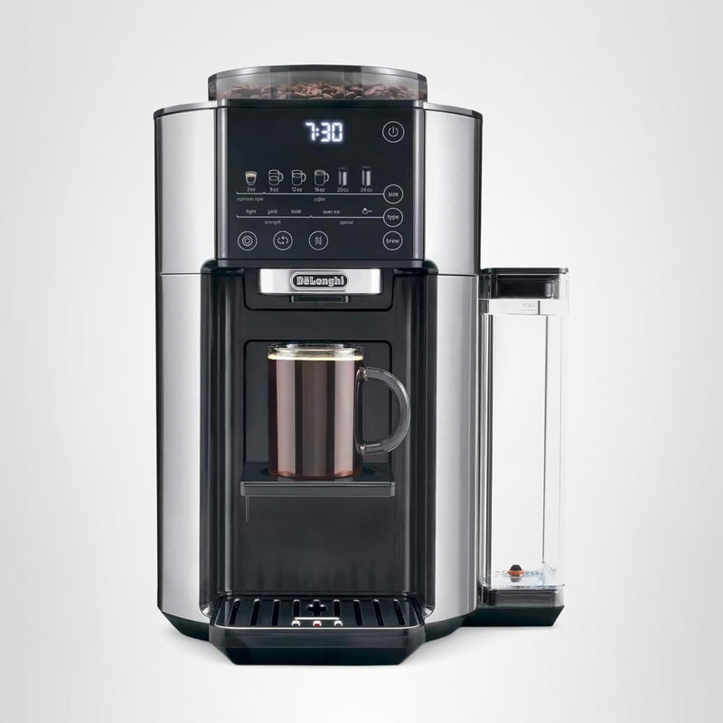 DeLonghi True Brew Drip Coffee Maker with Built in Grinder - Single Serve