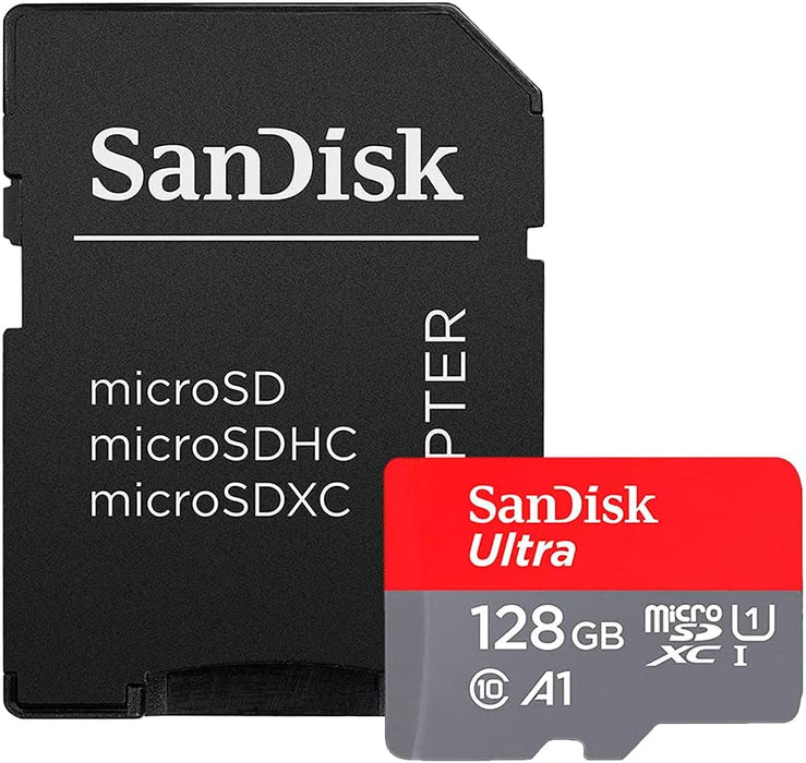 SanDisk Ultra 128GB UHS-I Class 10 MicroSDXC with Adapter