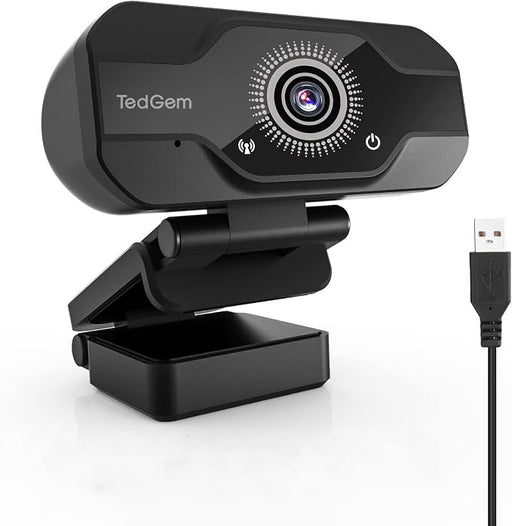 TedGem 1080P Full HD Webcam USB