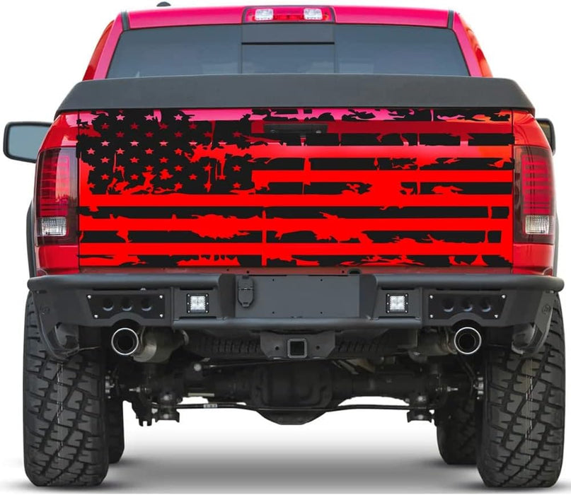 OFFROAD American Flag Decal for Pickup Trucks