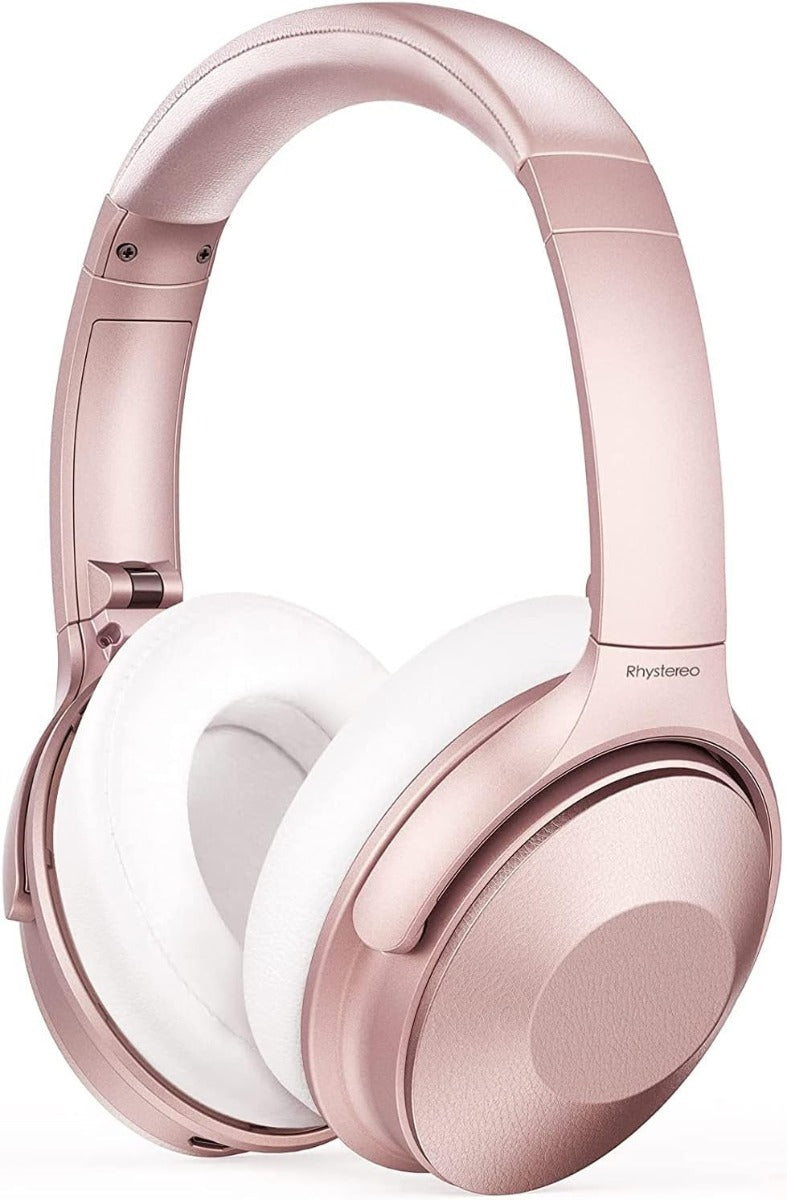 Phystereo Pink Active Noise Cancelling Headphones Wireless Headphones - Pink