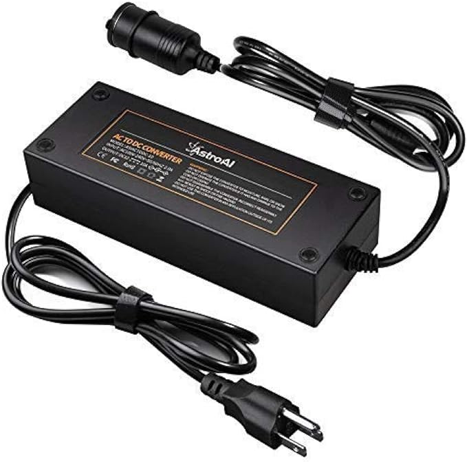 AstroAI AC to DC Converter 10A/120W/7.78FT/110V to12V Converter
