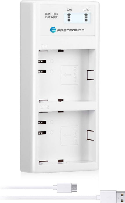 Firstpower DS-ARLOPRO Dual Quick LCD Charger for Arlo Pro/Arlo Pro 2/ Arlo Go/ Arlo Security Light Batteries