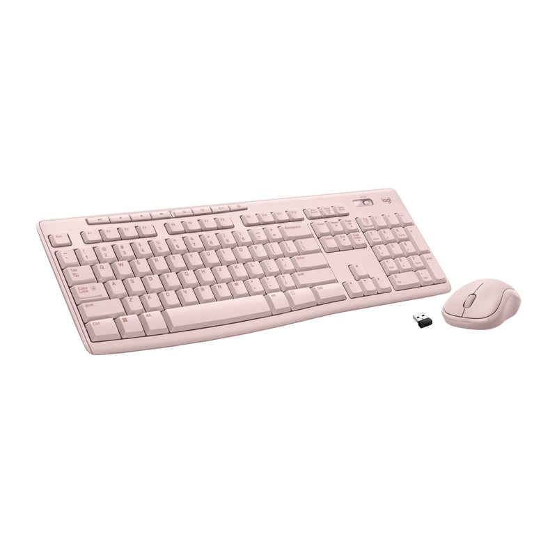 Logitech MK270 Wireless Keyboard and Mouse Combo w nano Receiver - Pink