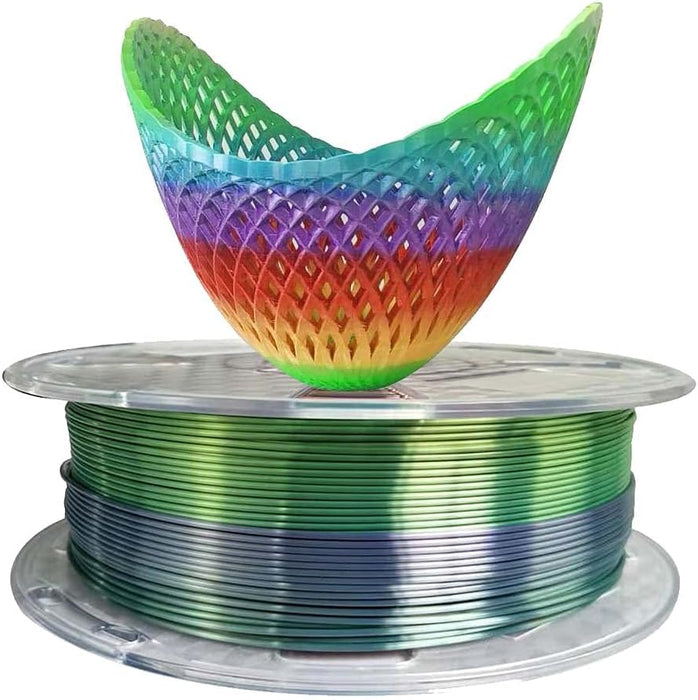 Silk Rainbow PLA Filament 1.75 mm 3D Printer Filament 1KG 2.2LBS