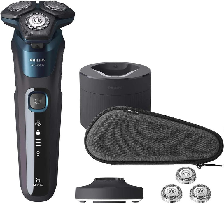 Philips Series 5000 Wet & Dry Electric Shaver S5579 + SmartClick, Extra Head & Case