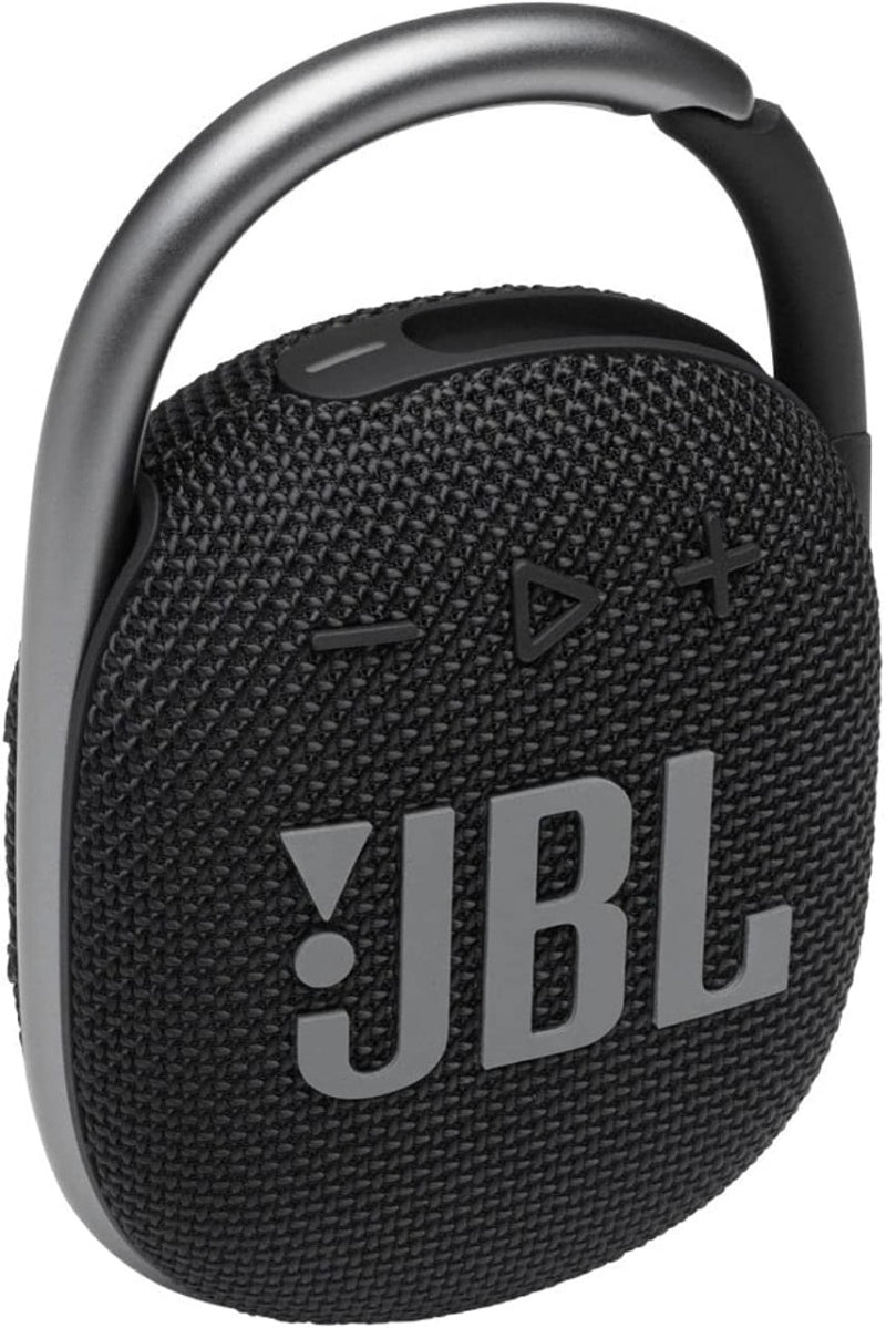 JBL Clip 4: Portable Speaker with Bluetooth Built-in Battery Waterproof and Dustproof Feature - Black