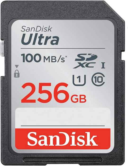 SanDisk 256GB Ultra SDXC UHS-I Memory Card - 120MB/s, C10, U1, Full HD, SD Card - SDSDUN4-256G-GN6IN