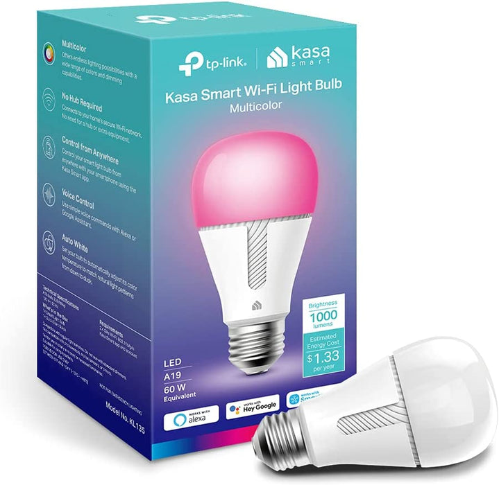 Tp-Link KL135-Kasa Smart Bulb-Dimmable Color Changing 60W Light Bulb