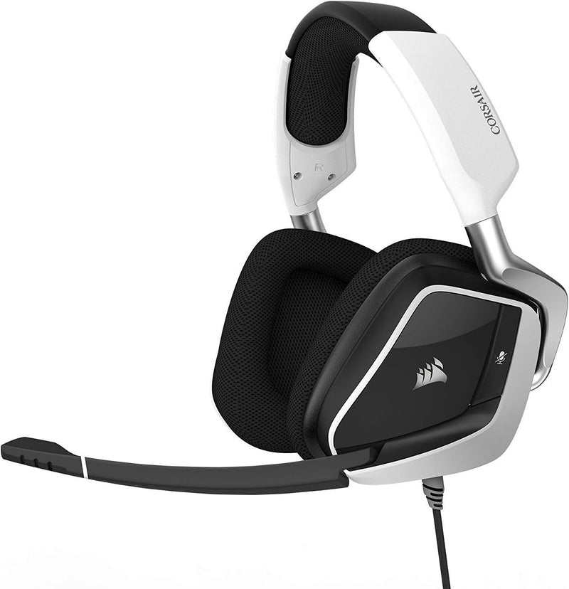 CORSAIR Void PRO RGB USB Gaming Headset with Dolby Headphone 7.1 Surround Sound for PC - White