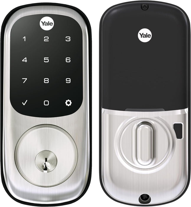 Yale Security Deadbolt Lock SL with Z-Wave - Satin Nickel - YRD256-ZW2-619