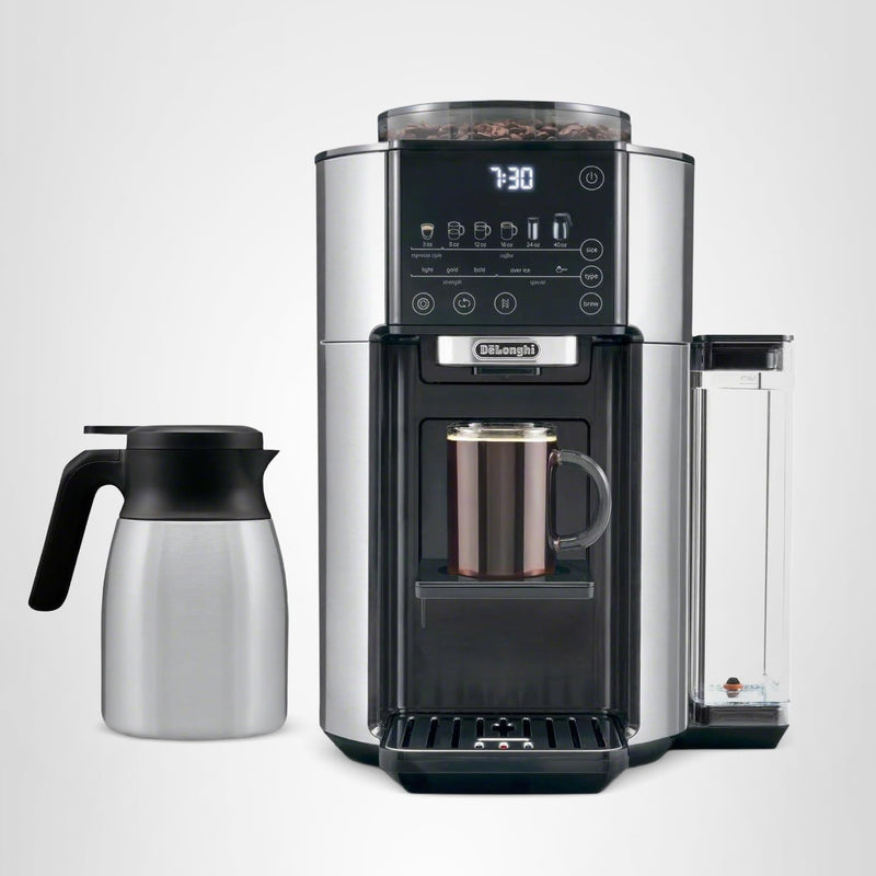 DeLonghi True Brew Drip Coffee Maker with Grinder and 40oz Carafe - Single Serve