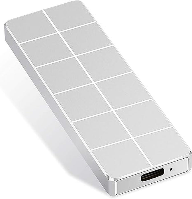 External Hard Drive 2TB-Hard Drive Portable Slim External Hard Drive USB 2.0 Compatible with PC Laptop and Mac(2TB-A Silver)