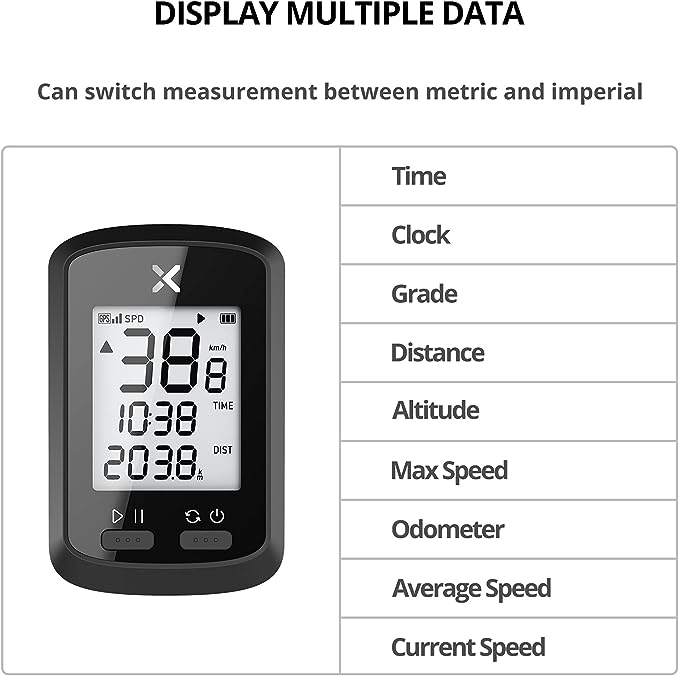 XOSS G GPS Cycling Computer Wireless Bike Speedometer Odometer Cycling Waterproof Road Bike MTB Bicycle Bluetooth (combo2)