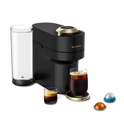 Nespresso Vertuo Pop+ Combination Espresso and Coffee Maker - Black/Gold