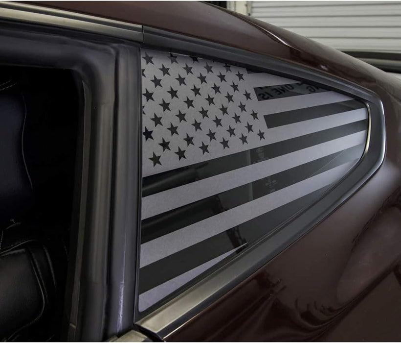 OFFROAD - American Flag Window Decals | 4Runner, Jeeps, Tesla, Universal Fit | Both Sides