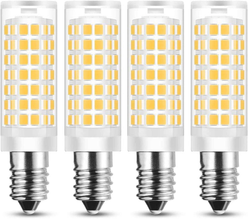LAOYEBAOHE E12 LED Cooker Hood Bulbs European Base Light Warm White/ 4-Pack