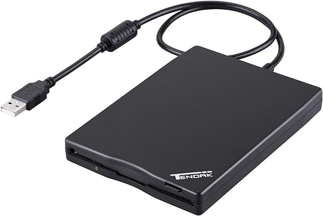 Tendak  CP-035-BK-USB Floppy Disk Drive - 3.5" Portable USB External 1.44MB FDD Diskette Drive