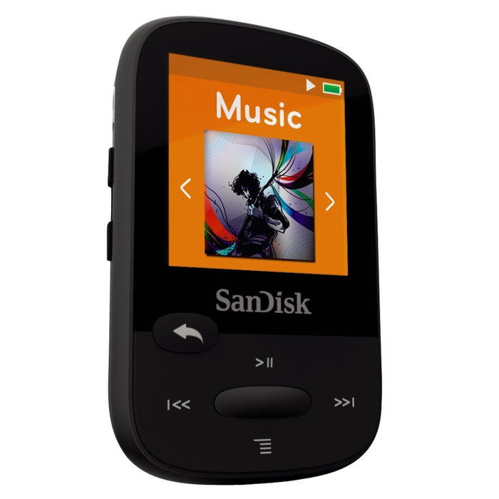 SanDisk 8GB Clip Sport Plus FM MP3 Player - Black