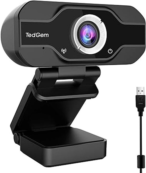 TedGem CE0248-011080P Full HD Webcam USB Desktop & Laptop Webcam Live Streaming Webcam