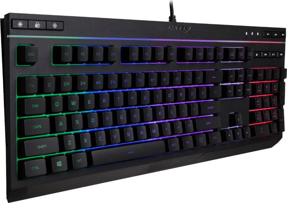 HyperX - Alloy Core Full-size Wired Gaming Membrane Keyboard with RGB Lighting - Black