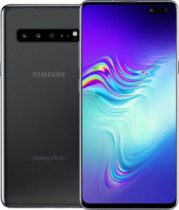 Samsung Galaxy S10 5G SM-G977U 256GB GSM Unlocked Phone - Majestic Black