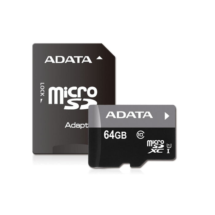 ADATA 64GB MIcroSDHC Class 10 Memory Card with Adapter