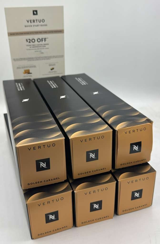 Nespresso VertuoLine Golden Caramel Capsules - 60 Count W/ Free Gift Card