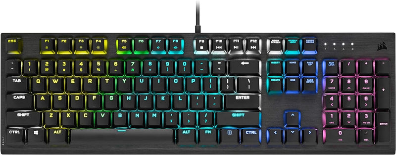 Corsair K60 RGB Pro Low Profile Mechanical Gaming Keyboard - CHERRY MX SPEED Mechanical Keyswitches