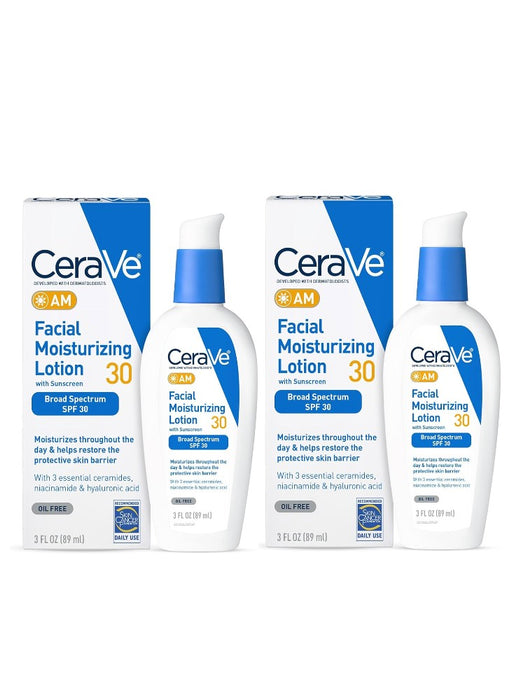 CeraVe AM Facial Moisturizing Lotion with SPF 30 - 2 Pack