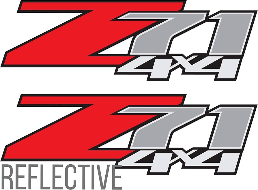 OFFROAD - Z71 4x4 Sticker Decals - 4 Pack - Fits Silverado 07-13