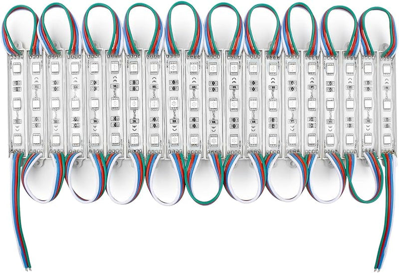 200Pcs/600LEDs Storefront Lights DC 12V 5050 RGB SMD 3 LED Multicolor