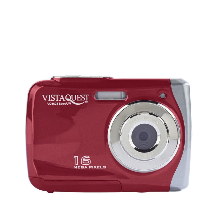 VistaQuest VQ-1624 16MP 8X Zoom Digital Camera - Red