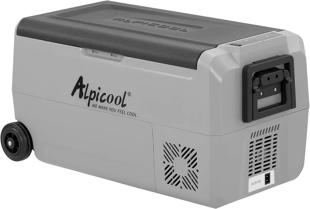 Alpicool T36 Dual Temperature Control 12 Volt Refrigerator 38 Quart Portable Car Fridge Freezer