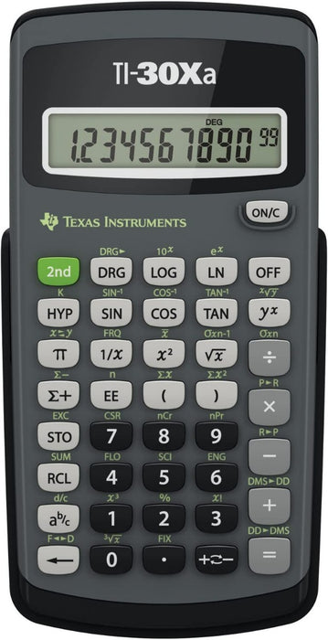 Texas Instruments TI-30Xa Scientific Calculator, Gray