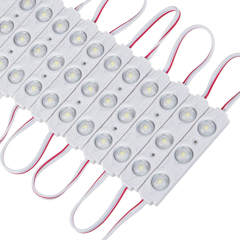 12V Waterproof SMD 2835 3LED Module Injection Light Red - QC-MC11 - 20PCS