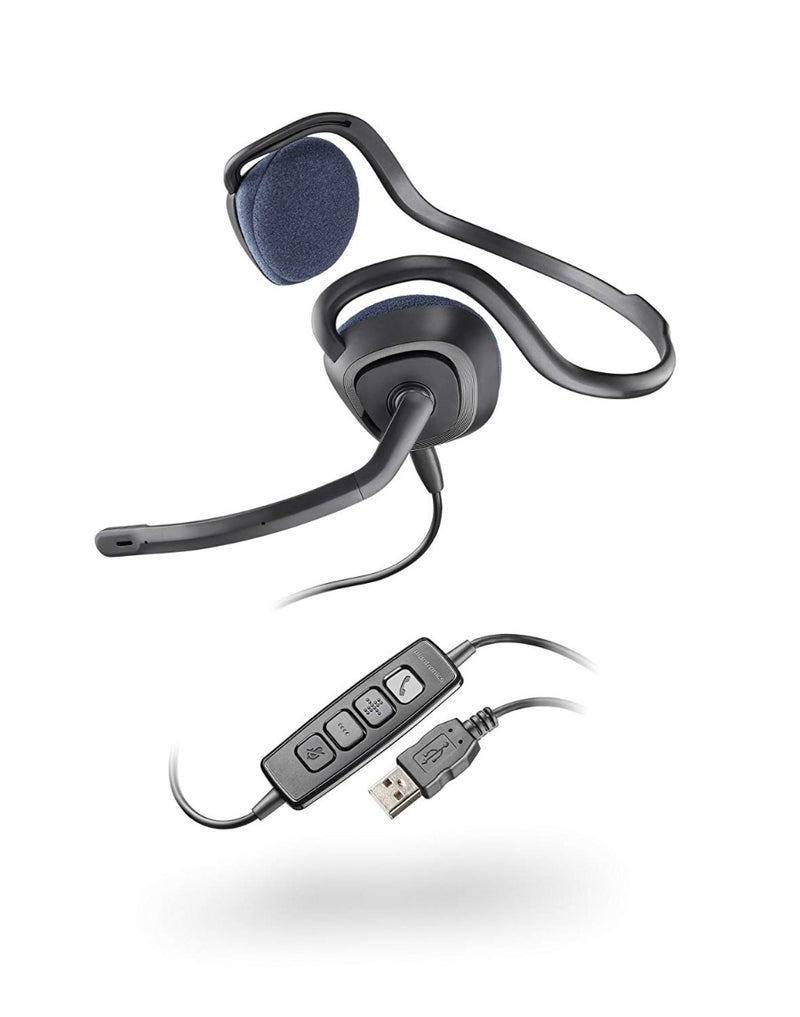 Plantronics Audio 648USB Noise-Cancelling Headset - Black