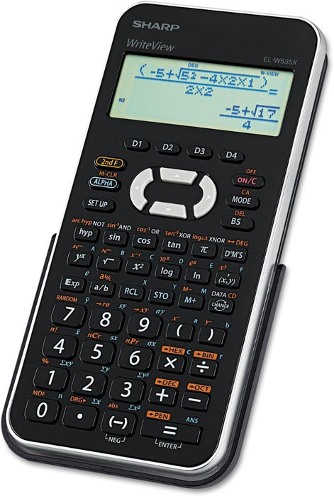 Sharp EL-W535  ELW535XBSL Scientific Calculator 16-Digit LCD with Free Extra Batteries